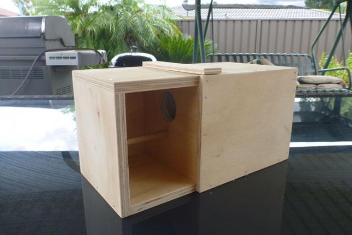 GOULDIAN FINCH NEST BOXES WITH PORCH ENTRY