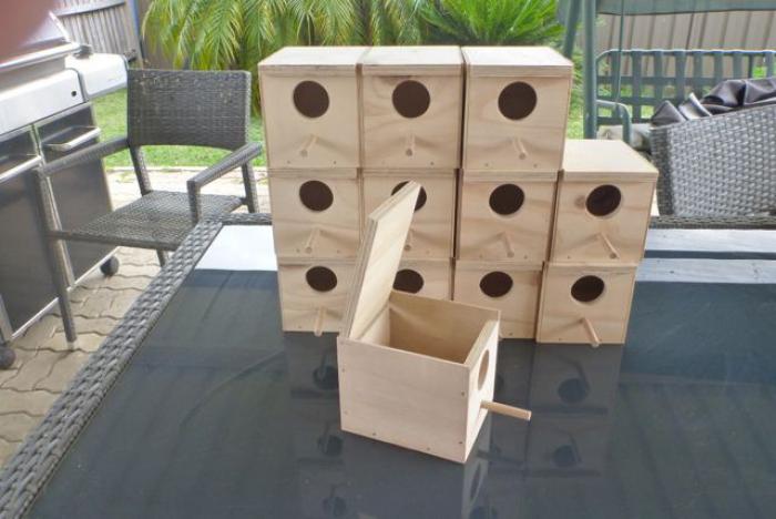 PLYWOOD FINCH NEST BOXES