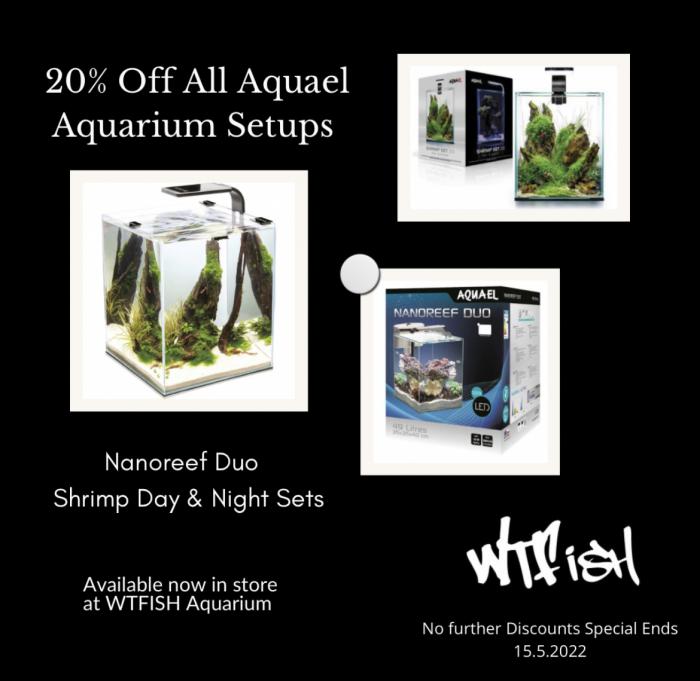 Aquael Tanks At 20% Off at WTFISH & Sydney City Aquarium!